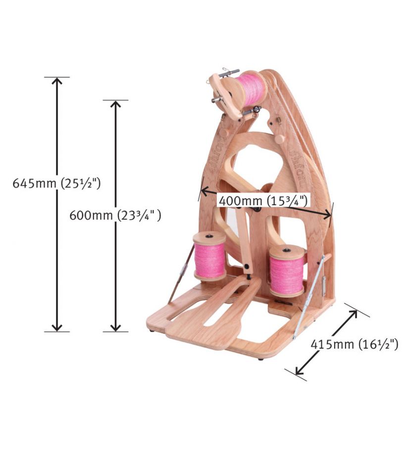 Ashford Joy Spinning Wheel Single Treadle with Carry Bag Spinning